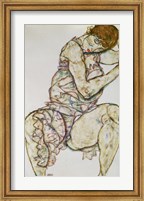 Seated Woman With Left Hand In Hair, 1914 Fine Art Print