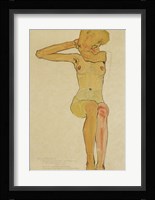 Seated Female Nude With Raised Right Arm, 1910 Fine Art Print