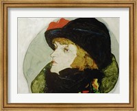 Portrait Of Ida Roessler, 1912 Fine Art Print