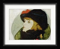 Portrait Of Ida Roessler, 1912 Fine Art Print