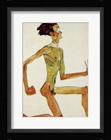 Kneeling Male Nude in Profile Facing Right, 1910 Fine Art Print