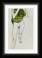 Striding Torso In Green Shirt, 1913 Fine Art Print