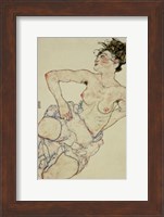 Kneeling Female Semi-Nude, 1917 Fine Art Print