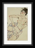 Kneeling Female Semi-Nude, 1917 Fine Art Print