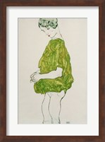 Woman Standing with Hands Clasped, 1914 Fine Art Print