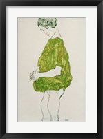 Woman Standing with Hands Clasped, 1914 Fine Art Print