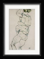 Standing Semi-Nude With Raised Left Arm, 1914 Fine Art Print
