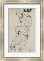 Standing Semi-Nude With Raised Left Arm, 1914 Fine Art Print