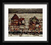 Houses With Laundry, 1914 Fine Art Print