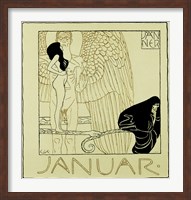 Calendar Page for January 1901 For ""Ver Sacrum"" Fine Art Print