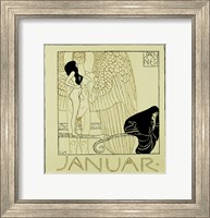 Calendar Page for January 1901 For ""Ver Sacrum"" Fine Art Print