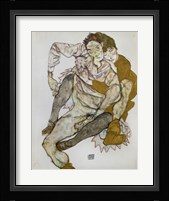 Seated Couple (Egon Und Edith Schiele), 1915 Fine Art Print