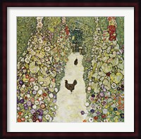 Garden Path with Hens, 1916 Fine Art Print