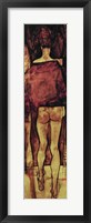 Female Nude, Rear View with Shawl Fine Art Print