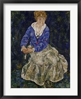 Portrait of Edith Schiele Fine Art Print