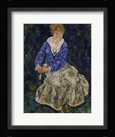 Portrait of Edith Schiele Fine Art Print