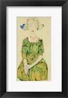 Young Girl With Blue Ribbon, 1911 Fine Art Print