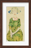 Young Girl With Blue Ribbon, 1911 Fine Art Print