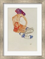 Seated Female Nude With Blue Garter, 1910 Fine Art Print