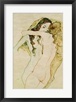 Zwei Frauen In Umarmung [Two Women Embracing], 1911 Fine Art Print