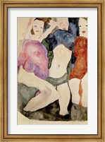 Three Girls, 1911 Fine Art Print