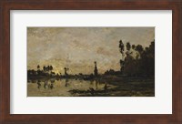 Setting Sun Over The Oise, 1865 Fine Art Print