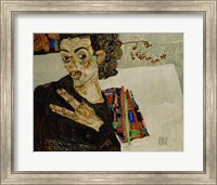 Self-Portrait With Spread Fingers, 1911 Fine Art Print