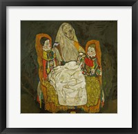 Mother With Two Children, 1915 Fine Art Print
