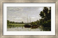 The Barges, 1865 Fine Art Print