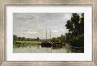 The Barges, 1865 Fine Art Print