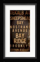 Brooklyn 2 Framed Print
