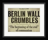 Berlin Wall Framed Print