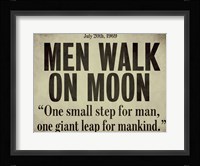 Moonwalk Framed Print