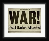 Pearl Harbor Framed Print