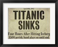 Titanic Framed Print