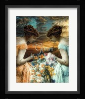 Art Nouveau Zodiac Gemini Fine Art Print