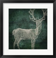 Emerald Deer Framed Print