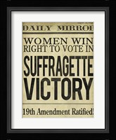 Women's Right to Vote Fine Art Print