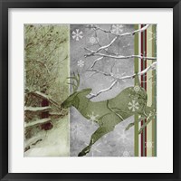Country Christmas Deer Fine Art Print