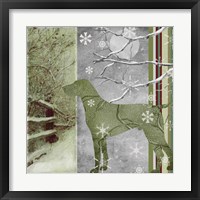 Country Christmas Dog Fine Art Print