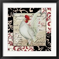 Europa White Rooster Fine Art Print