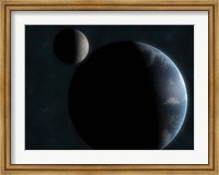 Earth and the Moon Fine Art Print