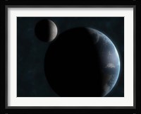 Earth and the Moon Fine Art Print