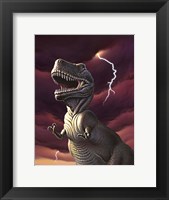 Tyrannosaurus Rex in a Storm Fine Art Print