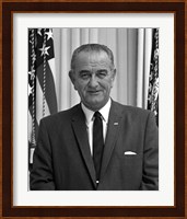 President Lyndon B Johnson Fine Art Print