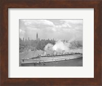 RMS Queen Mary in New York Harbor Fine Art Print