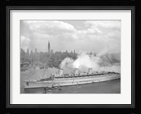 RMS Queen Mary in New York Harbor Fine Art Print