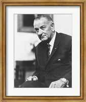 Digitally Restored President Lyndon B Johnson Fine Art Print
