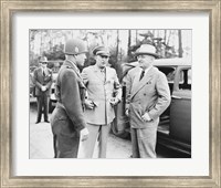 Harry Truman with General Eisenhower and Hickey Fine Art Print
