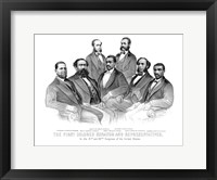 First African American Senator and Representatives Fine Art Print